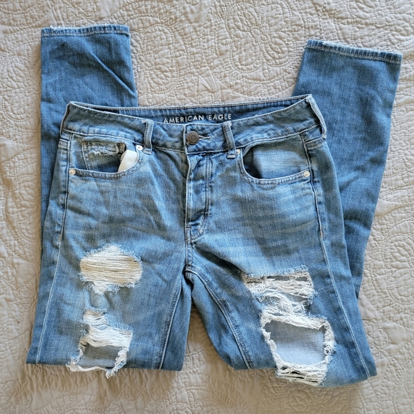 American Eagle Super Hi-Rise Jeggings Button Fly, Size 4 - Picture 8 of 8